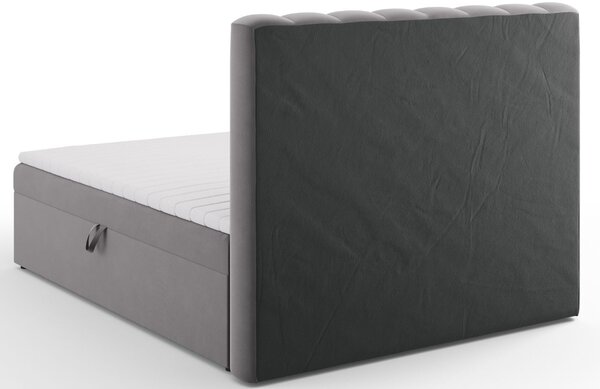 Micadoni Sametová boxspring postel Kelp 160 x 200 cm