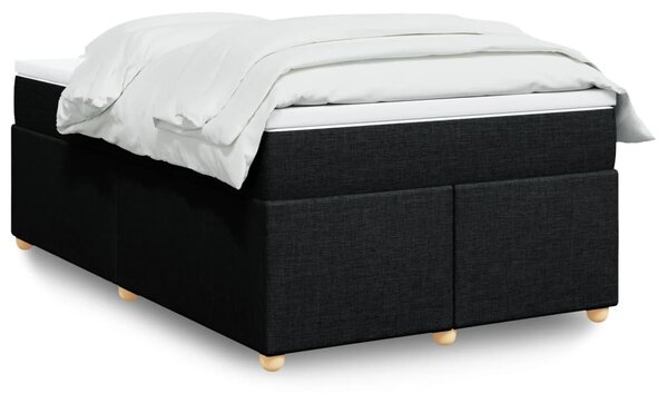 Box spring postel s matrací černá 120x190 cm textil 3285361