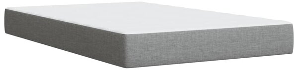 Box spring postel s matrací světle šedá 120x190 cm textil 3285359