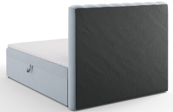 Micadoni Sametová boxspring postel Kelp 160 x 200 cm