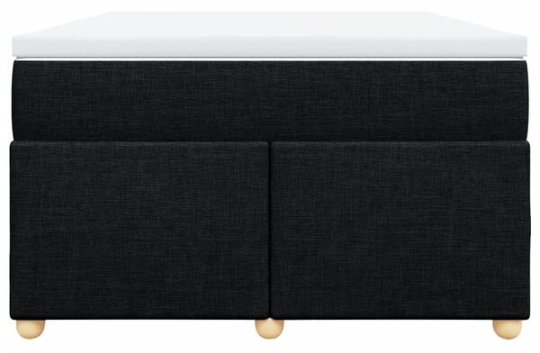 Box spring postel s matrací černá 120x190 cm textil 3285361