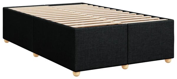 Box spring postel s matrací černá 120x190 cm textil 3285361