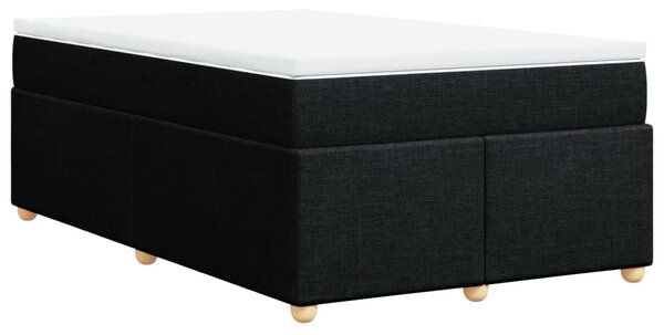 Box spring postel s matrací černá 120x190 cm textil 3285361