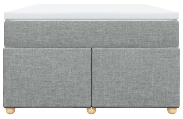 Box spring postel s matrací světle šedá 120x190 cm textil 3285359