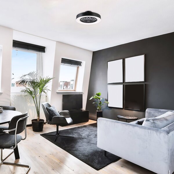 5419 LED Stmívatelné stropní svítidlo s ventilátorem LED/35W/230V 3000-6000K + dálkové ovládání