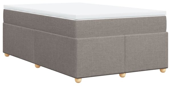 Box spring postel s matrací taupe 120x190 cm textil 3285363