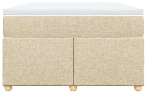 Box spring postel s matrací krémová 120x200 cm textil 3285371