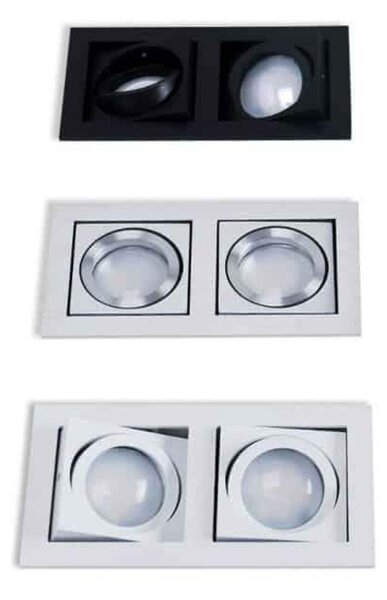 AZzardo PACO podhledové svítidlo 2x GU10 50W bez zdroje 17,5cm IP20, bílé