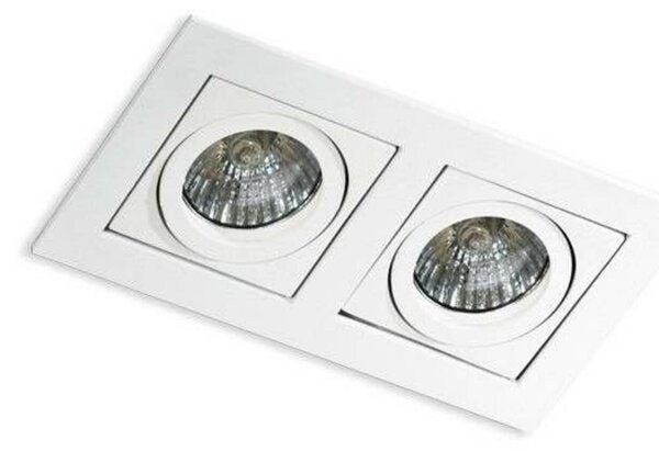 AZzardo PACO podhledové svítidlo 2x GU10 50W bez zdroje 17,5cm IP20, bílé