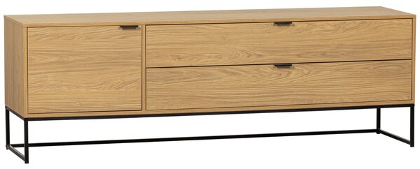 WOOOD TV stolek Sinai 180 x 44 cm s dubovým dekorem