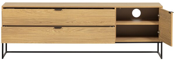 WOOOD TV stolek Sinai 180 x 44 cm s dubovým dekorem