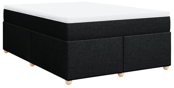 Box spring postel s matrací černá 140 x 190 cm textil 3285375