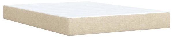 Box spring postel s matrací krémová 140x200 cm textil 3285482