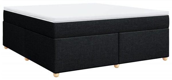 Box spring postel s matrací černá 180x200 cm textil 3285396