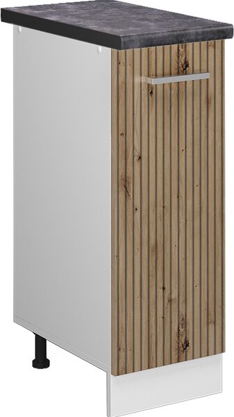 Lékárničková skříňka Vicco R-Line Řemeslný dub 30 cm , PD Antracit, Model 49186