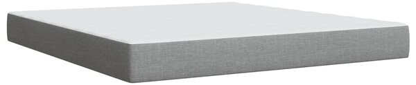 Box spring postel s matrací světle šedá 180 x 200 cm textil 3285491