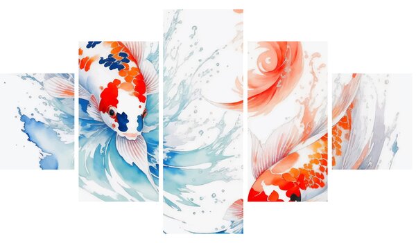 Obraz - Ryby (125x70 cm)