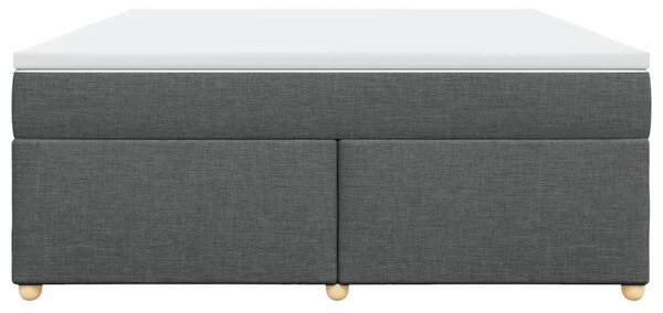 Box spring postel s matrací tmavě šedá 180x200 cm textil 3285395