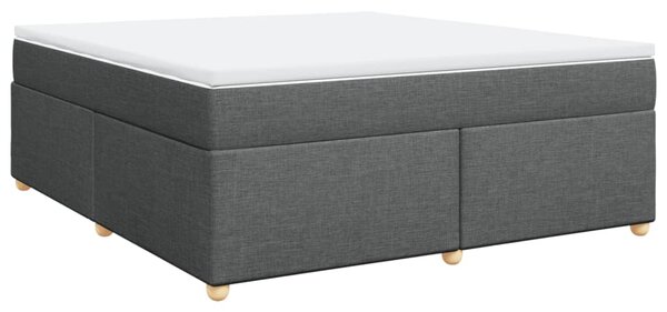 Box spring postel s matrací tmavě šedá 180x200 cm textil 3285395