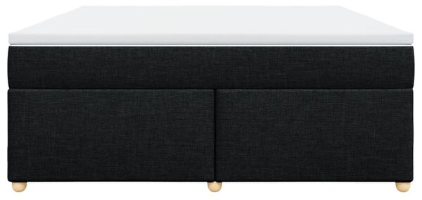 Box spring postel s matrací černá 180x200 cm textil 3285396