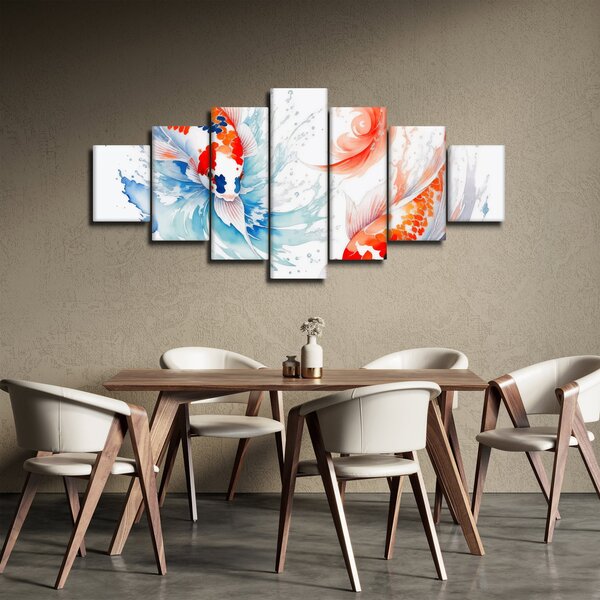 Obraz - Ryby (210x100 cm)