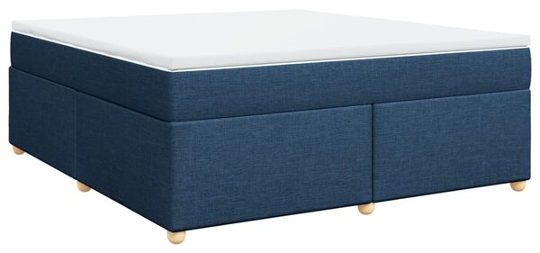 Box spring postel s matrací modrá 180x200 cm textil 3285400
