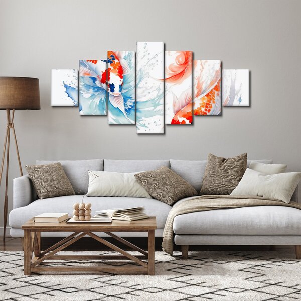 Obraz - Ryby (210x100 cm)