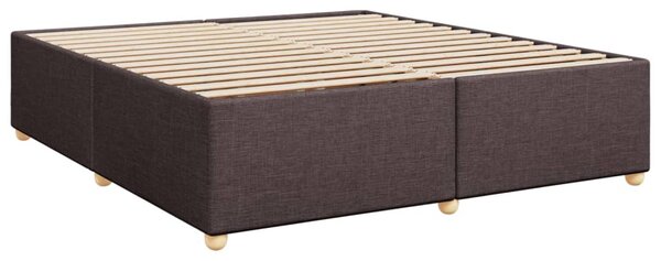Box spring postel s matrací tmavě hnědá 180x200 cm textil 3285397
