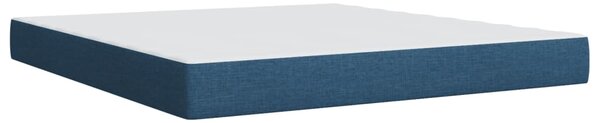 Box spring postel s matrací modrá 180x200 cm textil 3285400