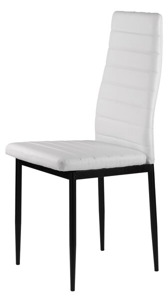 ModernHome DC855-4 Sada 4 jídelních židlí z , bílá