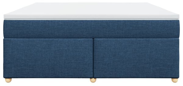 Box spring postel s matrací modrá 180x200 cm textil 3285400