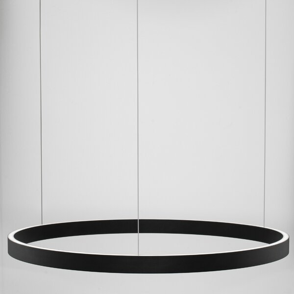 Černé závěsné LED světlo Nova Luce Elowen 80 cm