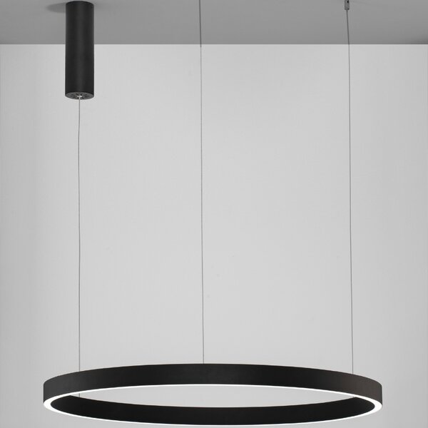 Černé závěsné LED světlo Nova Luce Elowen 80 cm