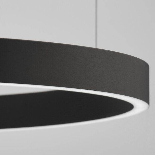Černé závěsné LED světlo Nova Luce Elowen 80 cm