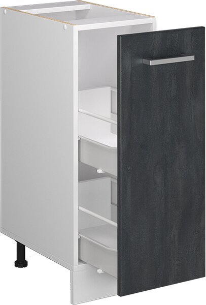 Lékárničková skříňka Vicco R-Line Černý beton 30 cm bez pracovní desky, Model 47584