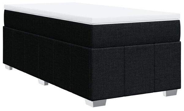 Box spring postel s matrací černá 80 x 200 cm textil 3285430