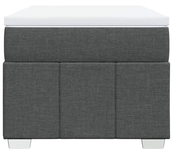 Box spring postel s matrací tmavě šedá 80 x 200 cm textil 3285429