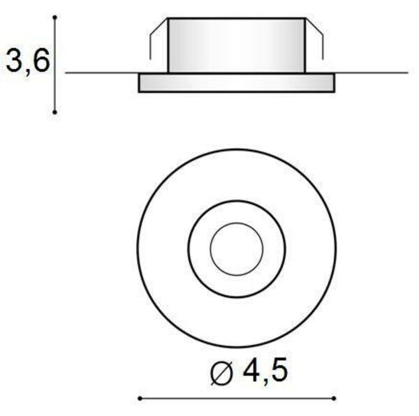 LED Stropní podhledové svítidlo AZzardo Fill 5W R 3000K black AZ3381 5W 425lm 3000K IP20 4,5cm kulaté černé