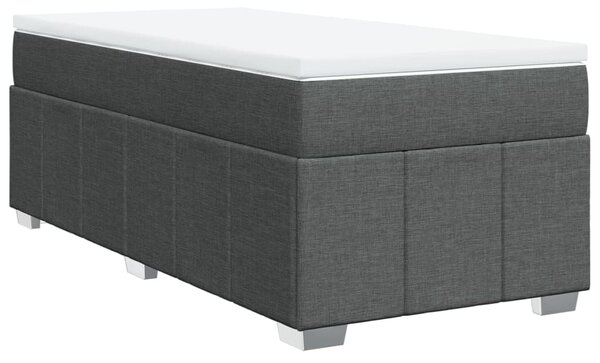 Box spring postel s matrací tmavě šedá 80 x 200 cm textil 3285429