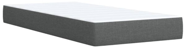 Box spring postel s matrací tmavě šedá 80 x 200 cm textil 3285429
