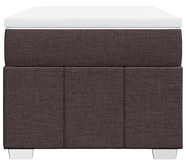 Box spring postel s matrací tmavě hnědá 90x200 cm textil 3285445