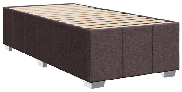 Box spring postel s matrací tmavě hnědá 90x200 cm textil 3285445