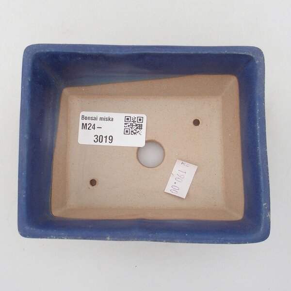 E-bonsai Keramická bonsai miska 11,5 x 9 x 5,5 cm modrá