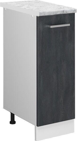 Lékárničková skříňka Vicco R-Line Černý beton 30 cm PD Mramor, Model 47587