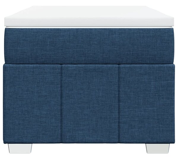 Box spring postel s matrací modrá 90x200 cm textil 3285448