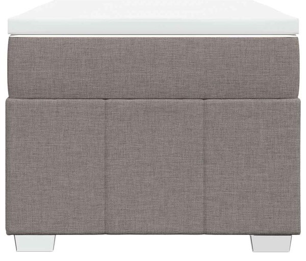 Box spring postel s matrací taupe 100 x 200 cm textil 3285453