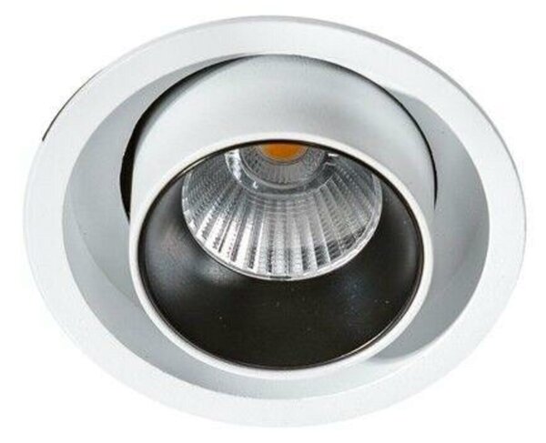 LED Stropní zápustné bodové svítidlo AZzardo Luna 15W Dimm white/black AZ2828 15W 1270lm 3000K stmívatelné bílo-černé