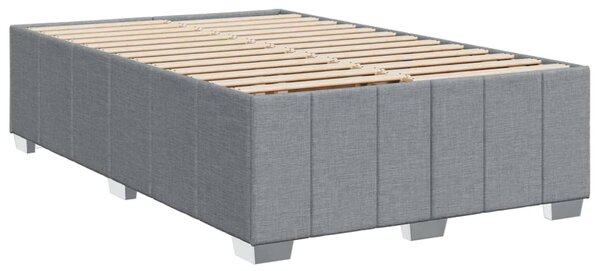 Box spring postel s matrací světle šedá 120x190 cm textil 3285456