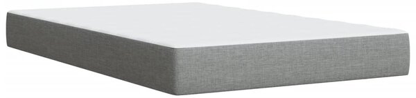 Box spring postel s matrací světle šedá 120x190 cm textil 3285456
