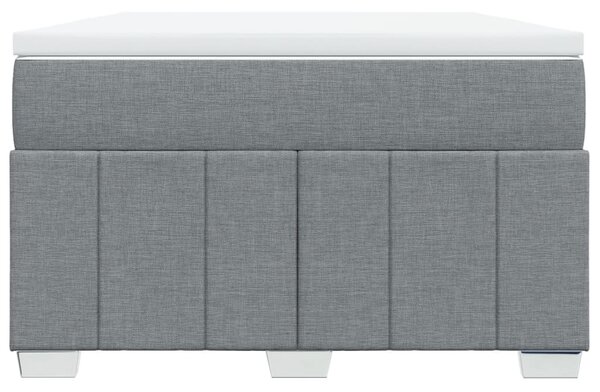 Box spring postel s matrací světle šedá 120x190 cm textil 3285456